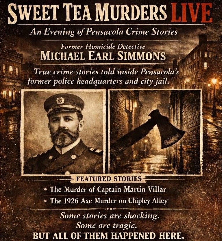 image of a police officer and an ax